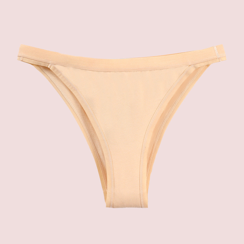 Pure Cotton Underwear Women's Briefs Low Waist Thong Sexy And Comfortable