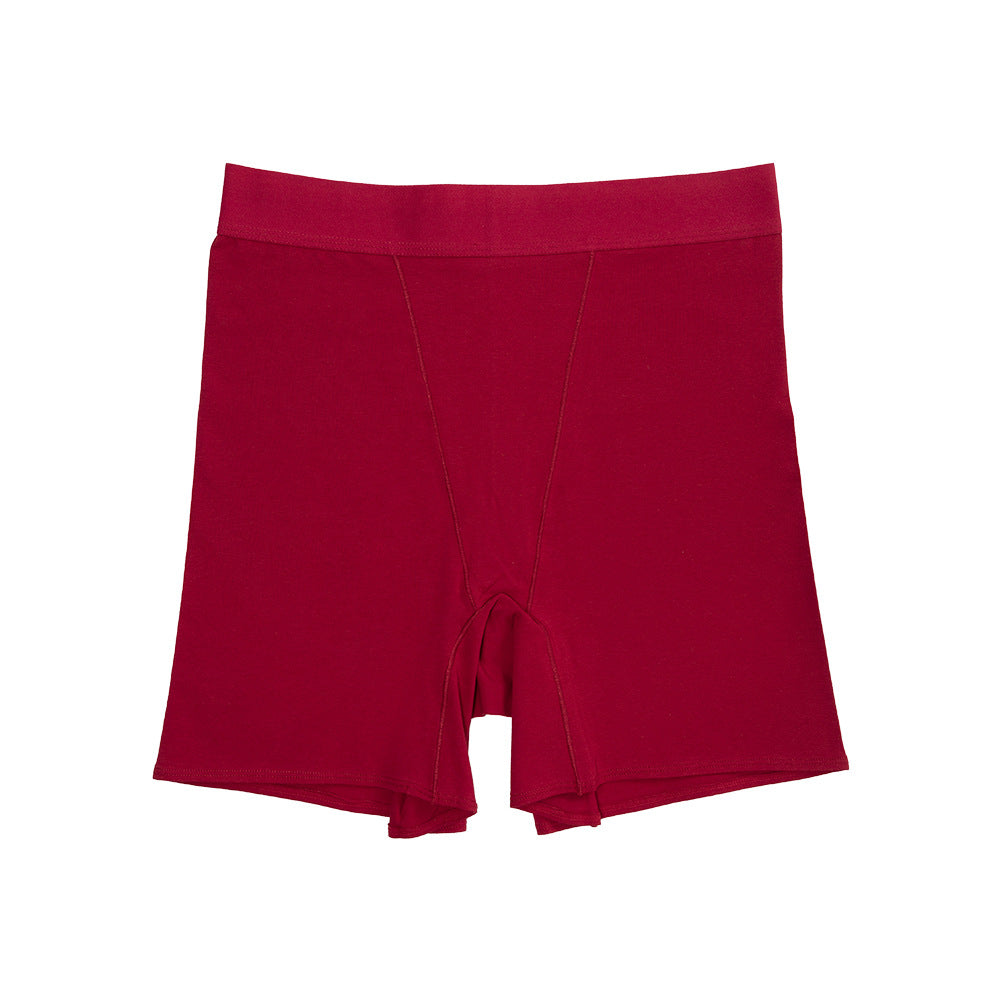 Pure Cotton Underwear Women's High Waist Boxers Hip Safety Pants Solid Color Women's Shorts New