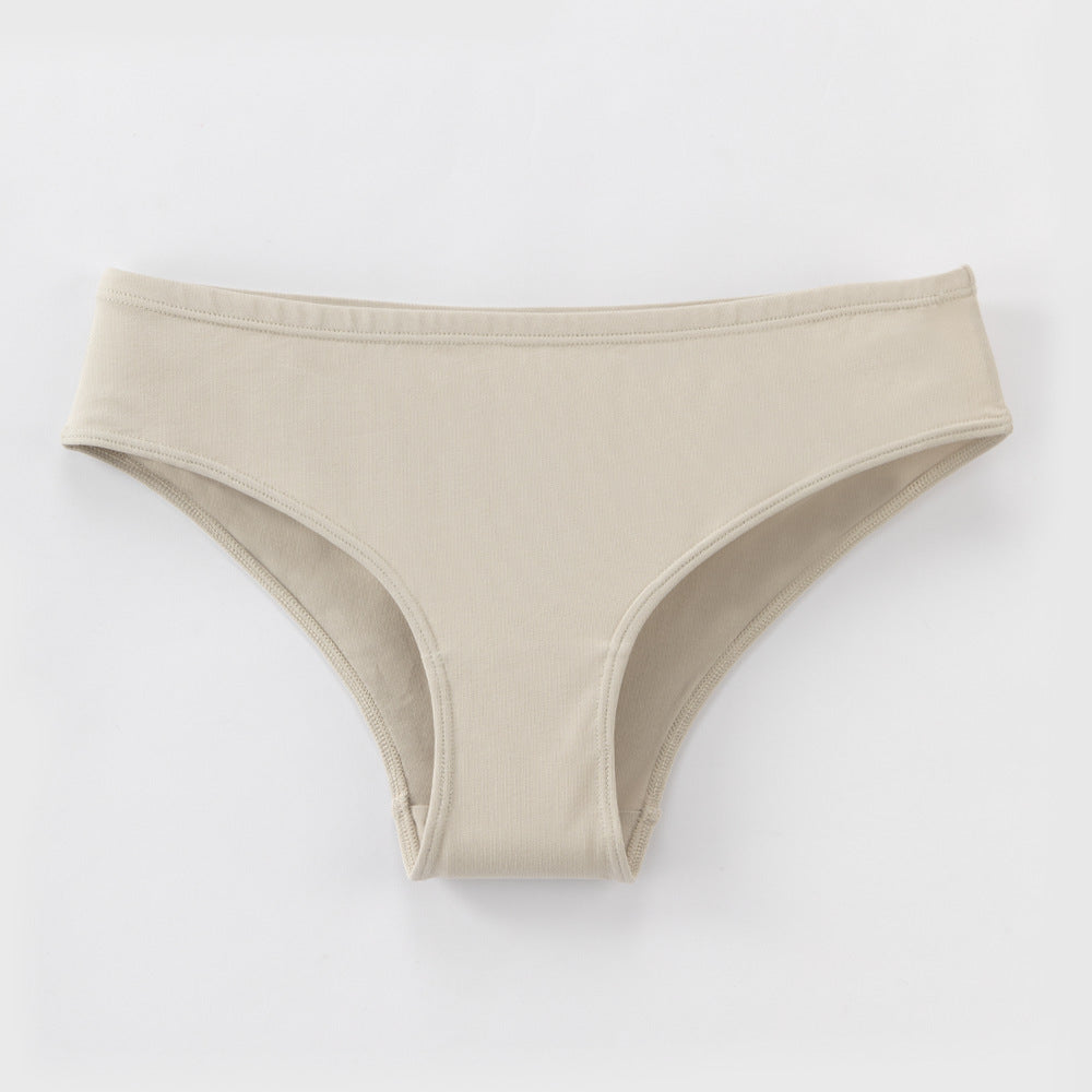 Women's Large Size Underwear Cotton Low Waist Europe And The United States 40 Combed Cotton Comfortable Breathable Briefs