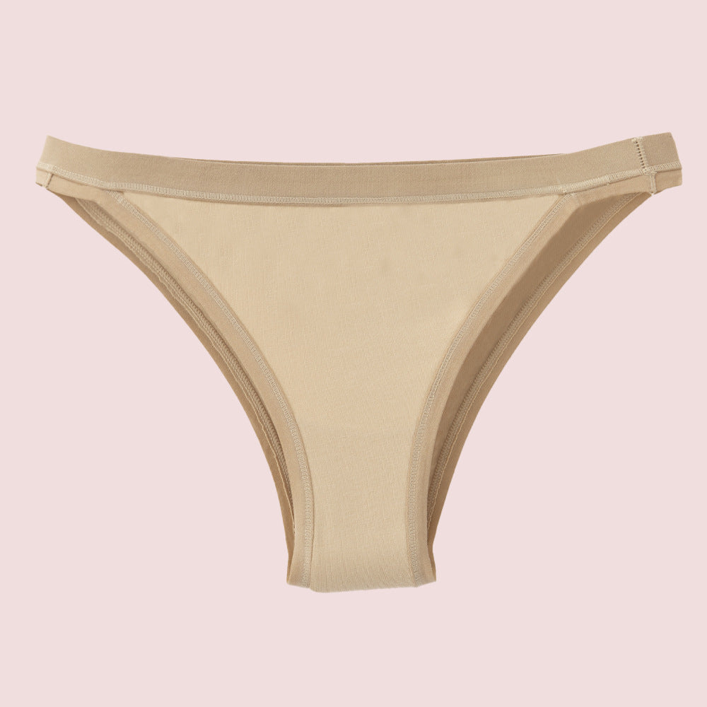 Pure Cotton Underwear Women's Briefs Low Waist Thong Sexy And Comfortable