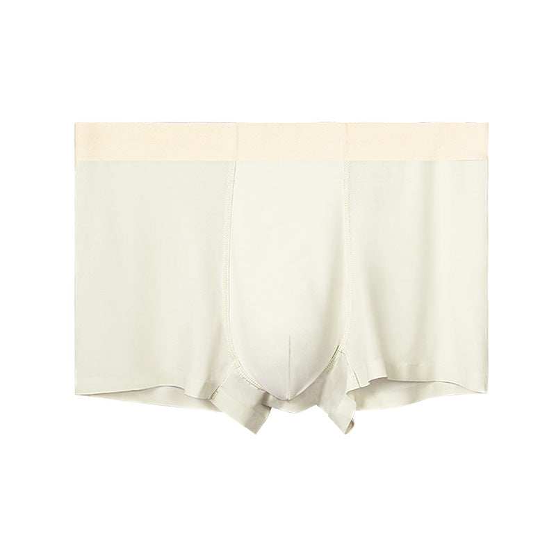 Men's Underwear Ice Silk Seamless Boxer Antimicrobial Summer Thin Underpants Men's Sports Breathable Four-Corner Pants