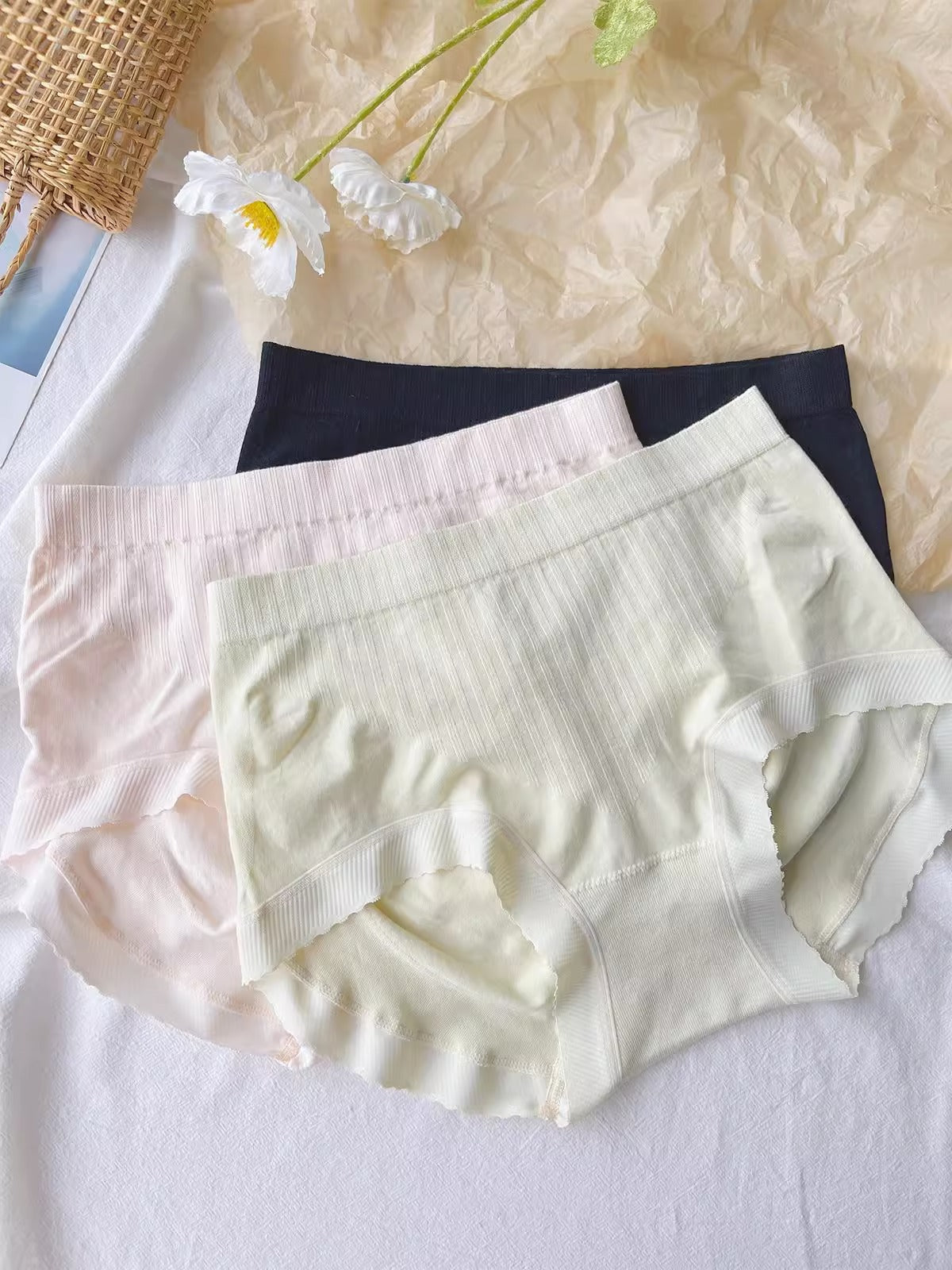 Women's High Waist Underwear Women's Pure Cotton Cotton Anti-bacterial Crotch Girls' Abdominal Hip-lifting Pants Japanese Style Women's And Girls'