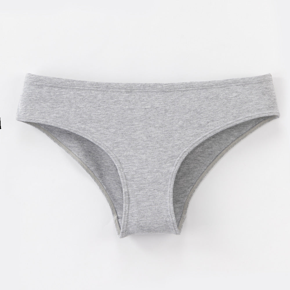 Women's Large Size Underwear Cotton Low Waist Europe And The United States 40 Combed Cotton Comfortable Breathable Briefs