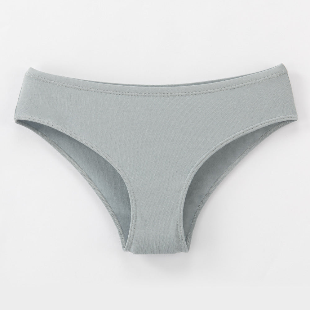 Women's Large Size Underwear Cotton Low Waist Europe And The United States 40 Combed Cotton Comfortable Breathable Briefs