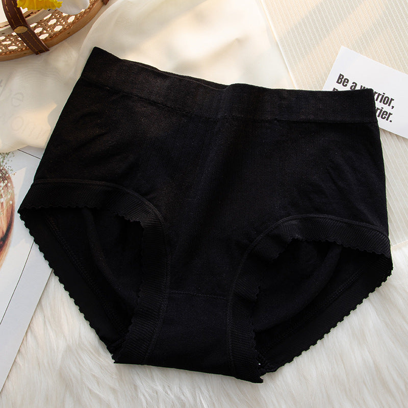 Women's High Waist Underwear Women's Pure Cotton Cotton Anti-bacterial Crotch Girls' Abdominal Hip-lifting Pants Japanese Style Women's And Girls'