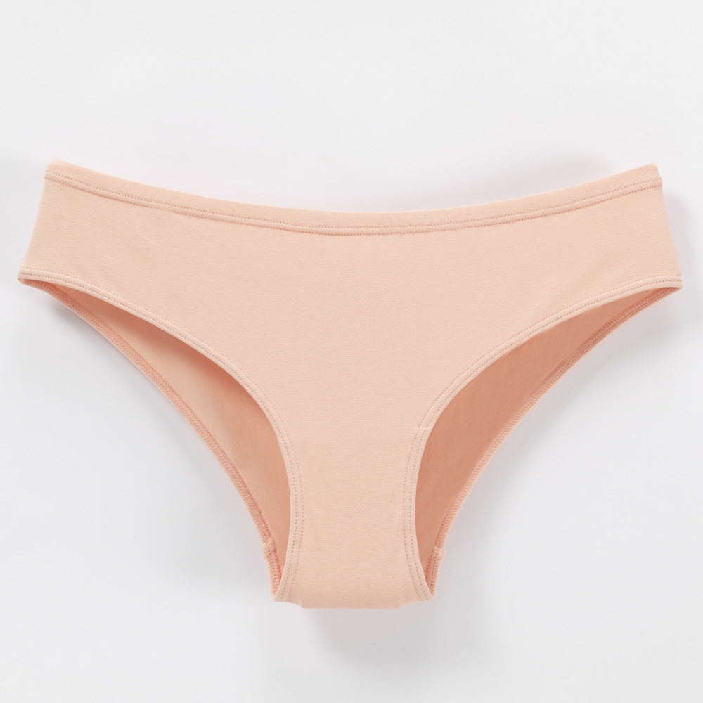 Women's Large Size Underwear Cotton Low Waist Europe And The United States 40 Combed Cotton Comfortable Breathable Briefs