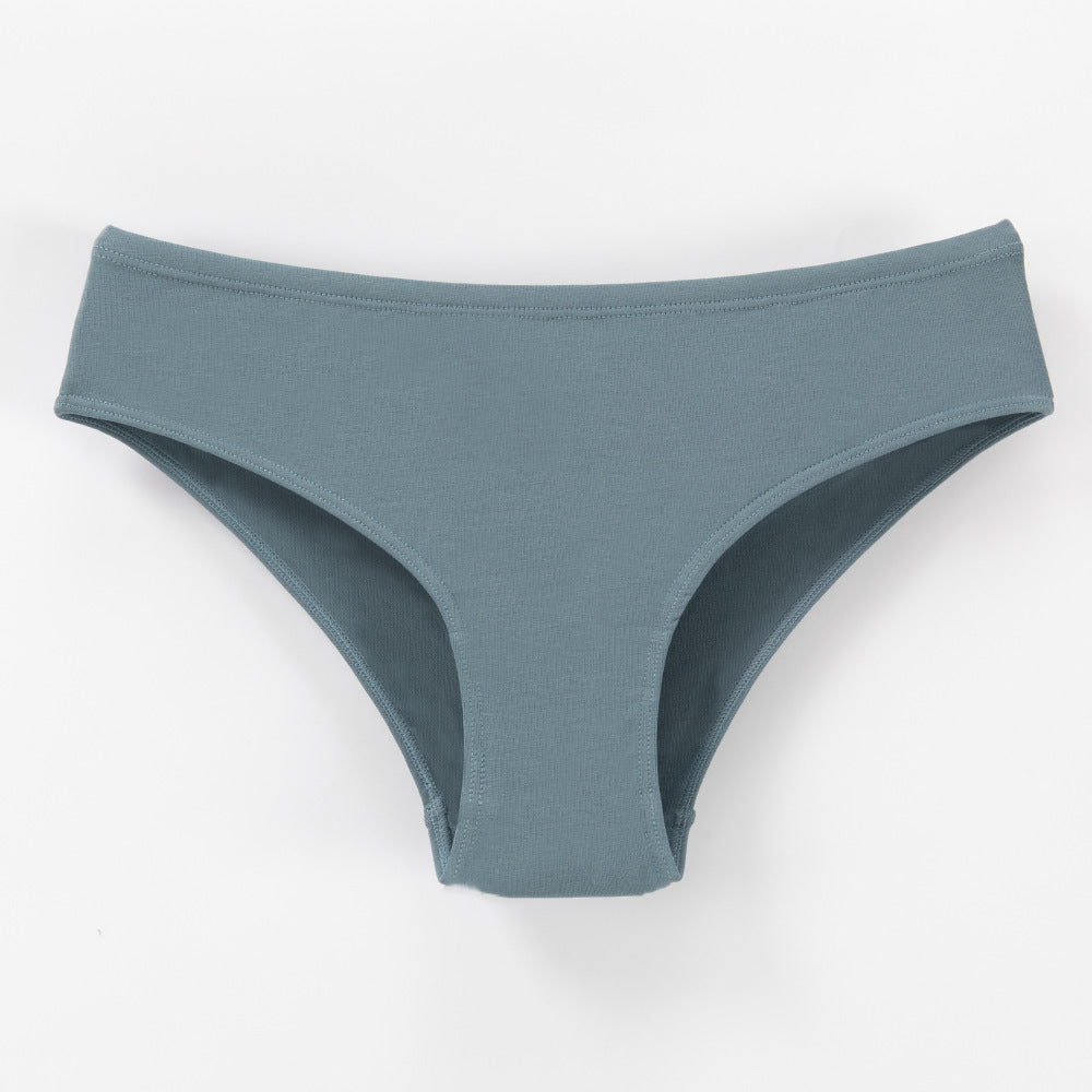 Women's Large Size Underwear Cotton Low Waist Europe And The United States 40 Combed Cotton Comfortable Breathable Briefs