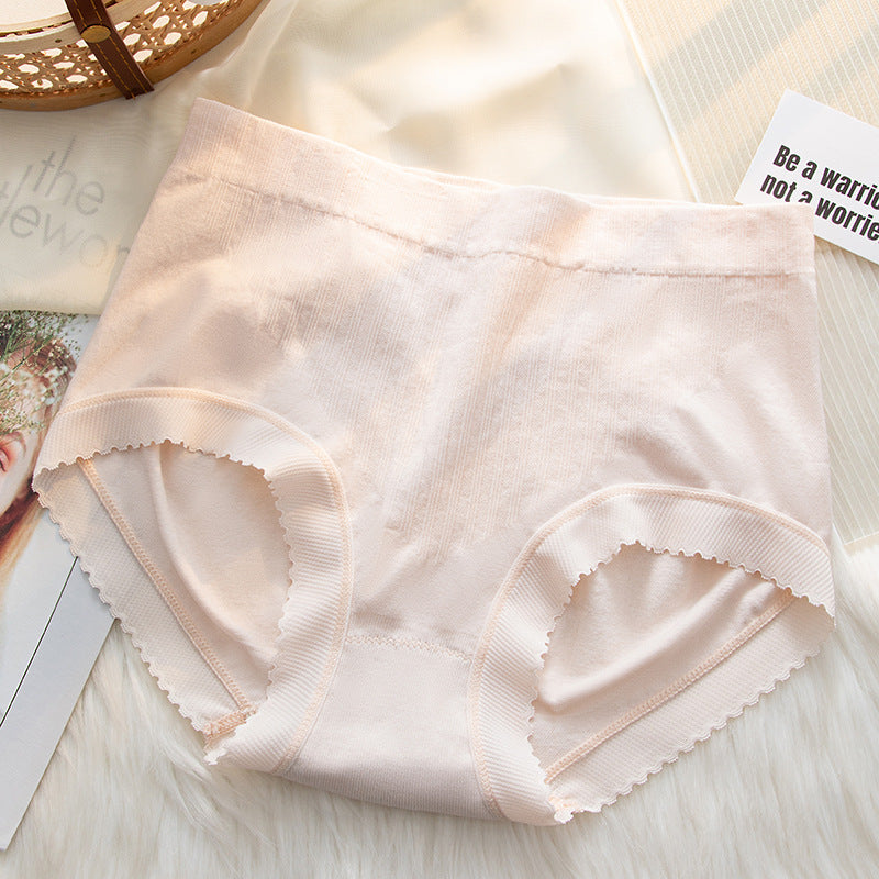 Women's High Waist Underwear Women's Pure Cotton Cotton Anti-bacterial Crotch Girls' Abdominal Hip-lifting Pants Japanese Style Women's And Girls'