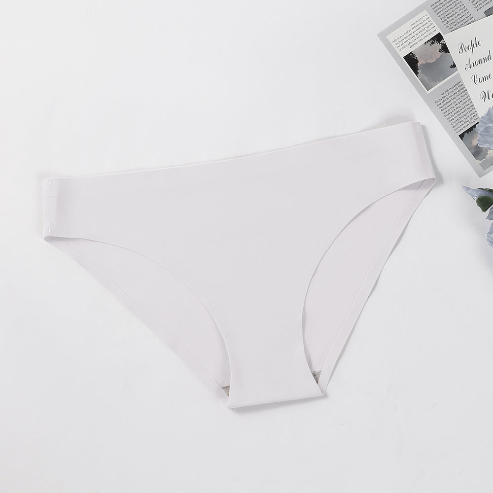Women's Underwear Ice Silk Traceless American Style Plus Size Yoga Sports Women's Briefs