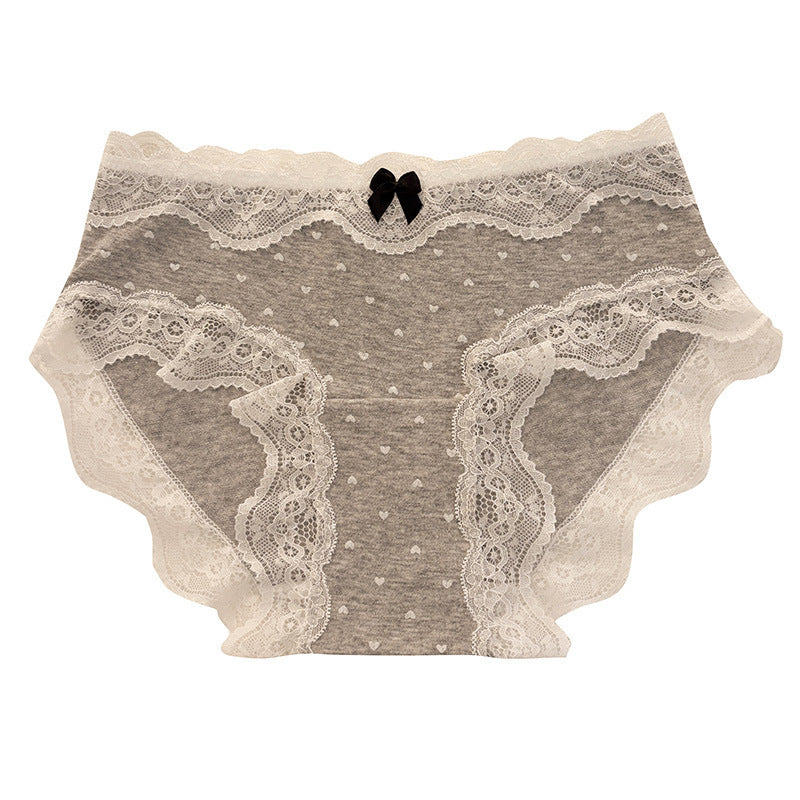 Sweet Floral Underwear Women's Cotton 10A Antibacterial Cotton Long Crotch 2025 New Mid-Waist Girl's Briefs