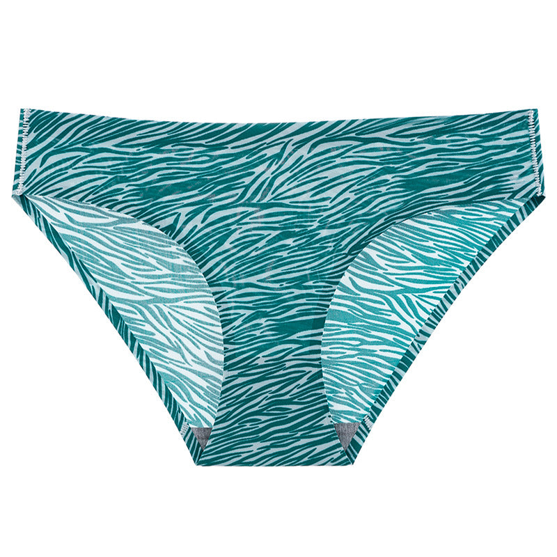 Underwear Women's 100.00kg Printed Seamless Underwear Women's Low Waist Briefs