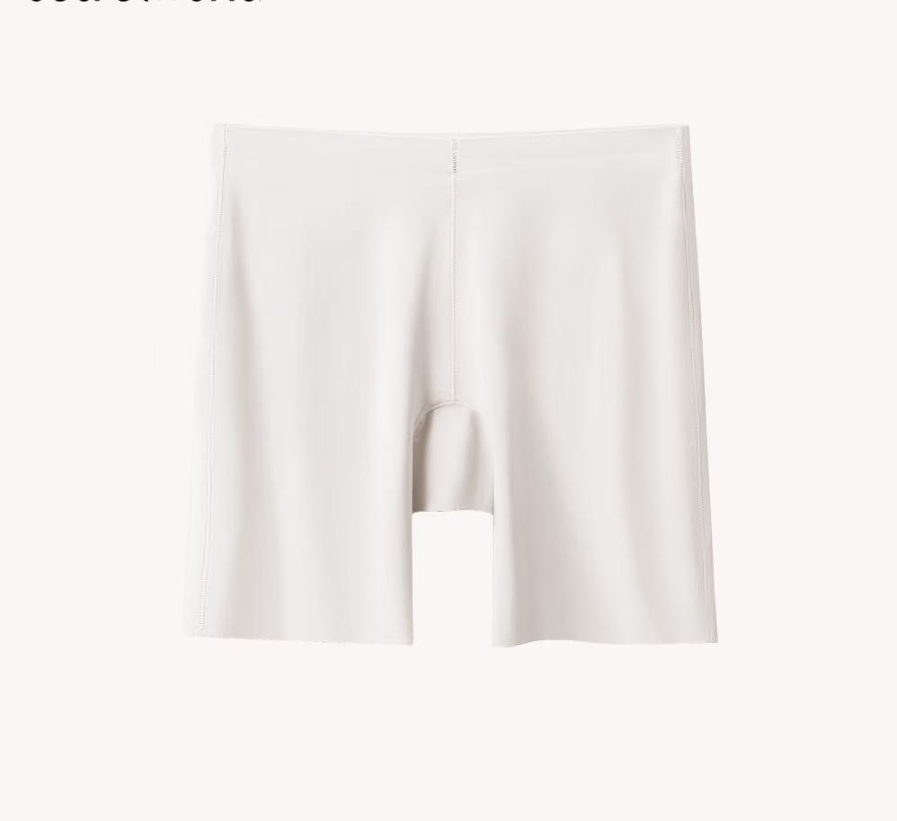 Seamless Ice Silk Safety Pants Women's Anti-walking Non-curling Summer Hip-lifting Outer Wear Leggings Panties Two-in-one Large Size