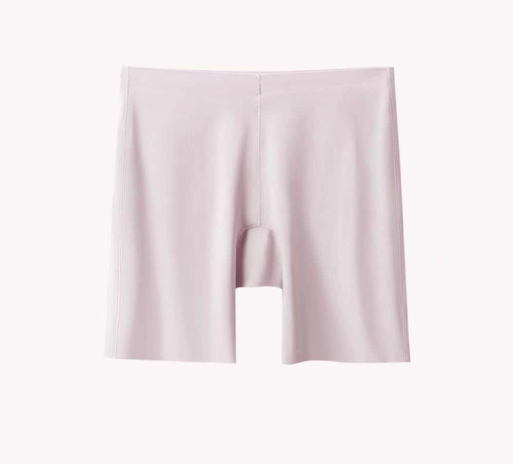 Seamless Ice Silk Safety Pants Women's Anti-walking Non-curling Summer Hip-lifting Outer Wear Leggings Panties Two-in-one Large Size