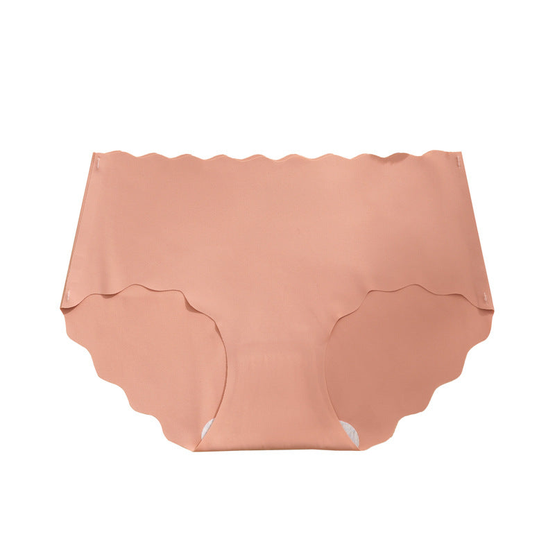 Ice Silk Traceless Underwear Women's Thin Breathable Cotton Large Size Women's Underwear