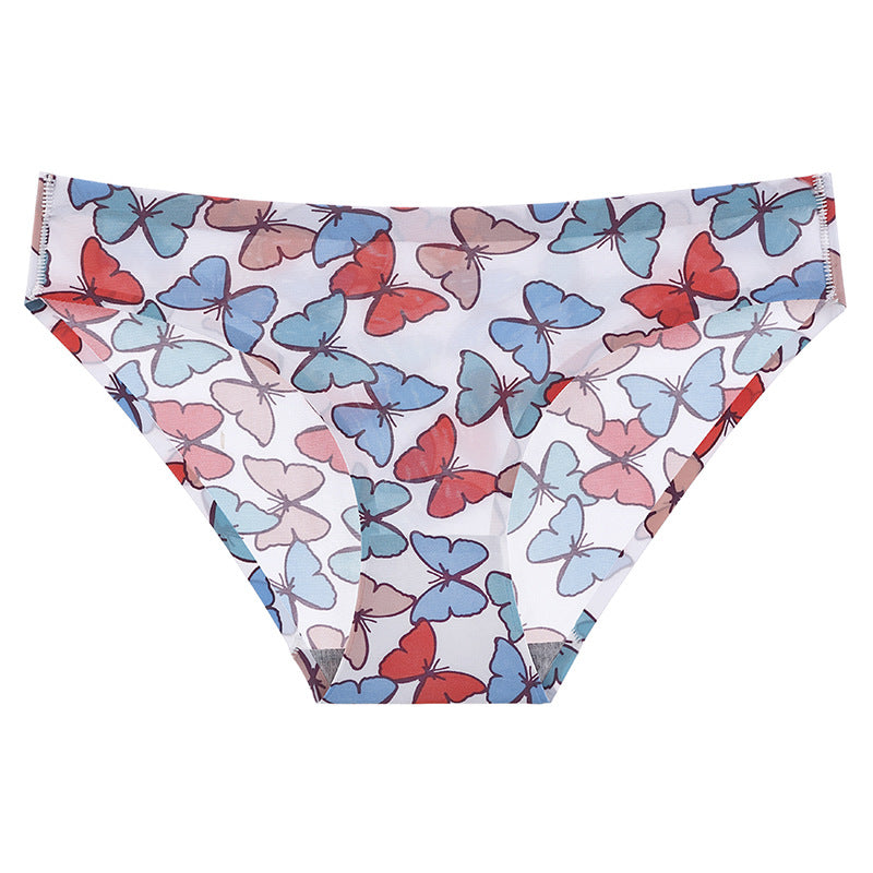 Underwear Women's 100.00kg Printed Seamless Underwear Women's Low Waist Briefs