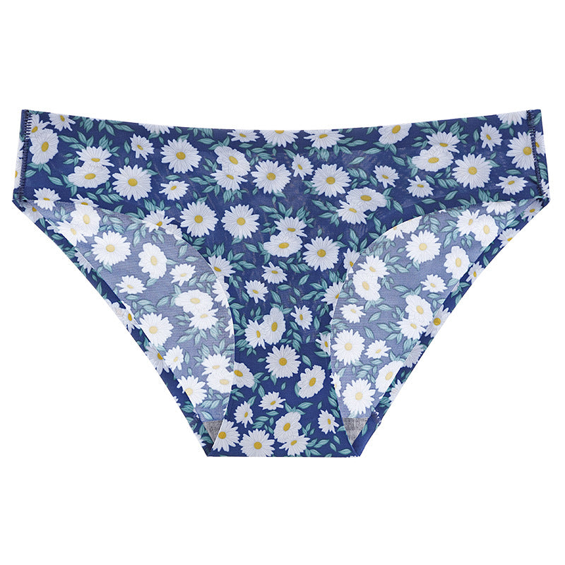 Underwear Women's 100.00kg Printed Seamless Underwear Women's Low Waist Briefs