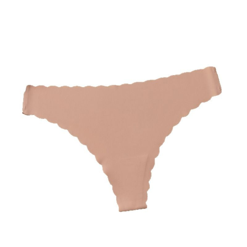 Underwear Women's Ice Silk Low Waist Cotton Crotch Sexy European And American Women's Underwear Briefs