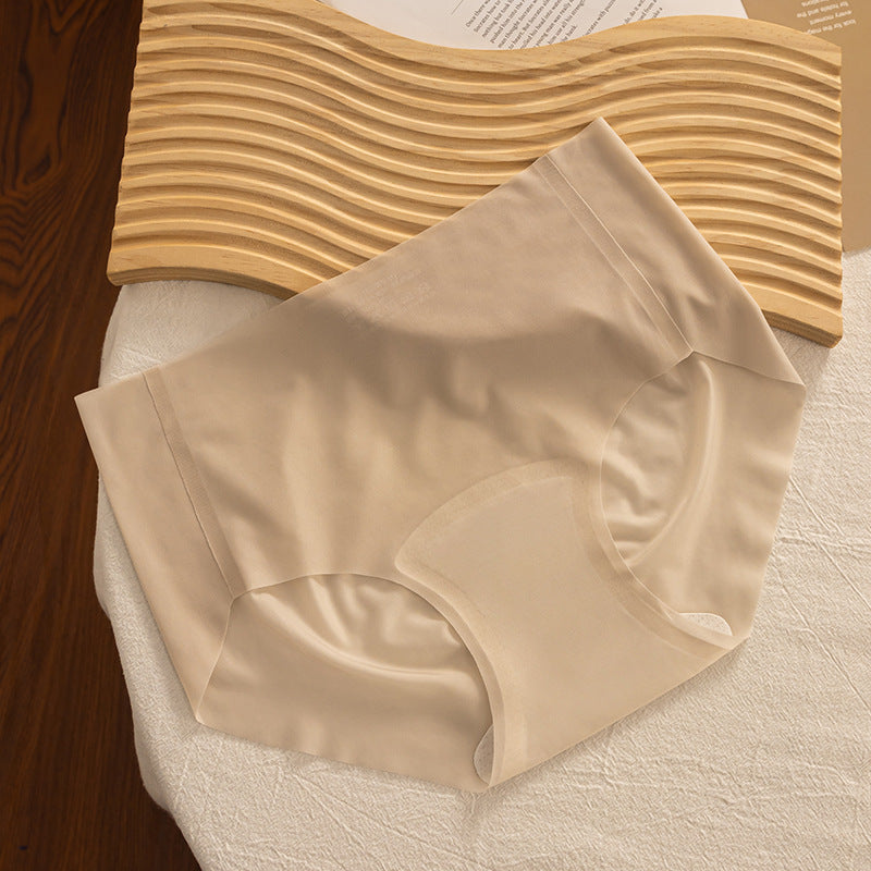 Girls Naked Sense Ice Silk Traceless Underwear 7A Bacteriostatic Long Crotch Cotton 2025 New Mask Pants Ladies Briefs