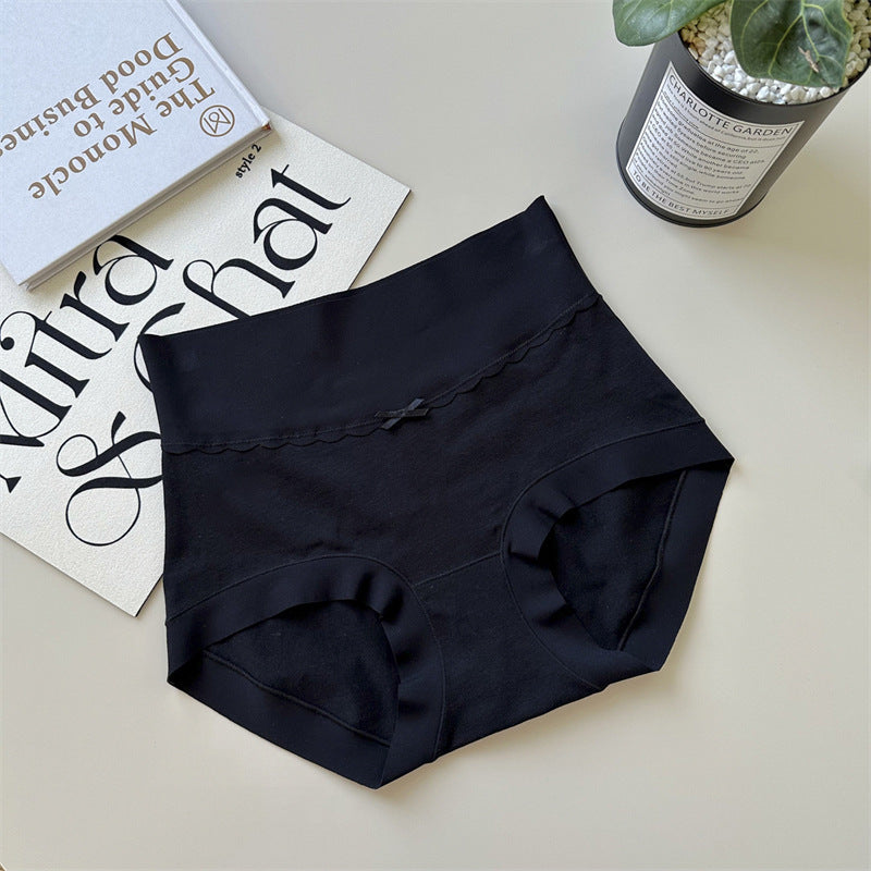 Long-staple Cotton Panties Women's 7A Grade Pure Cotton High Waist Seamless Girls Cotton Antibacterial Breathable Crotch Women's Briefs