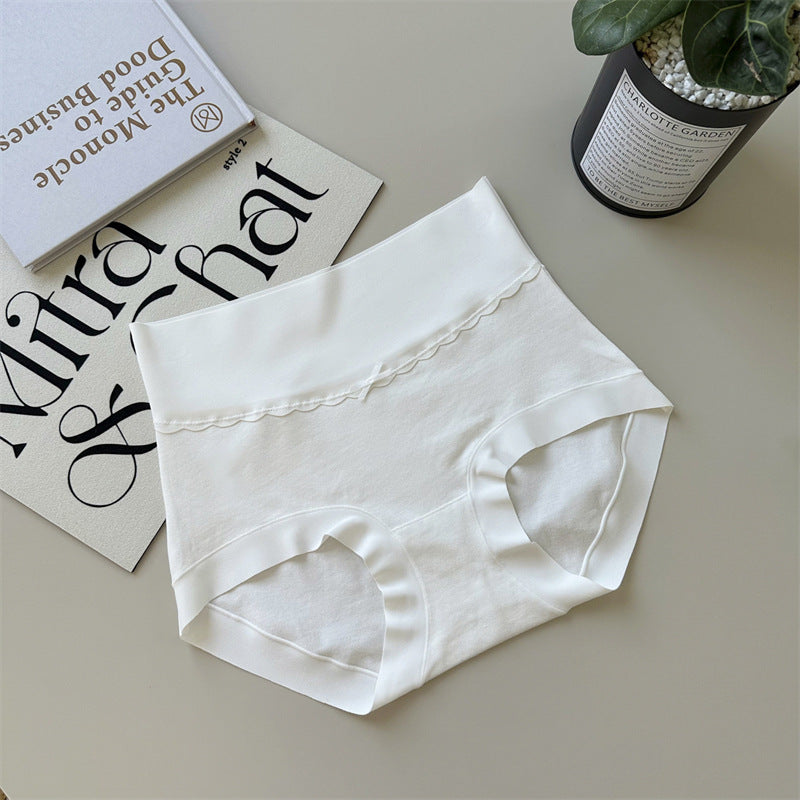 Long-staple Cotton Panties Women's 7A Grade Pure Cotton High Waist Seamless Girls Cotton Antibacterial Breathable Crotch Women's Briefs