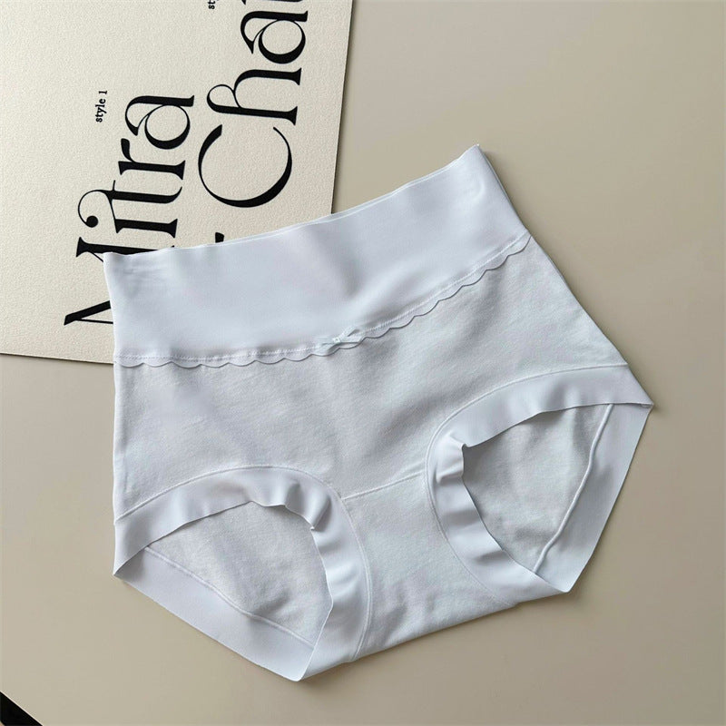 Long-staple Cotton Panties Women's 7A Grade Pure Cotton High Waist Seamless Girls Cotton Antibacterial Breathable Crotch Women's Briefs