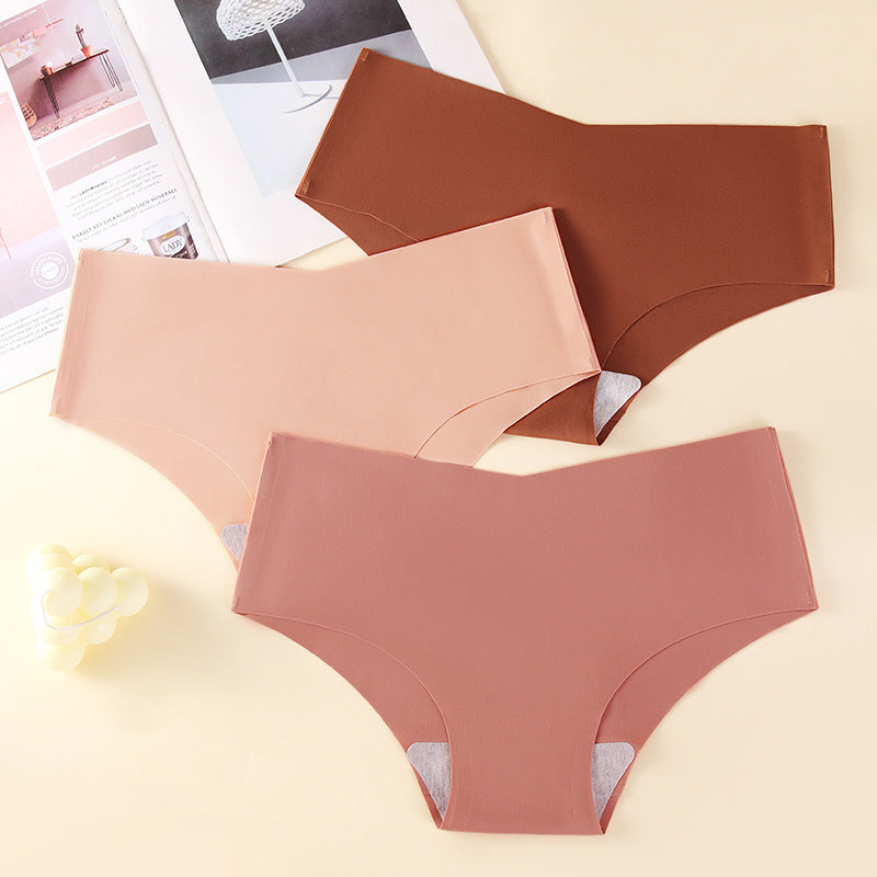 Women's Underwear Ice Silk New European And American Nylon Yoga Women's Briefs