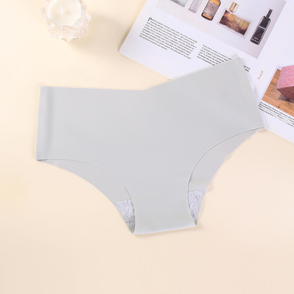 Large Size Seamless Underwear Women's Ice Silk New European And American Version Nylon Yoga Women's Briefs