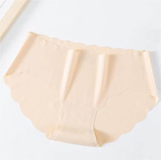 Ice Silk Traceless Underwear Women's Thin Breathable Cotton Large Size Women's Underwear