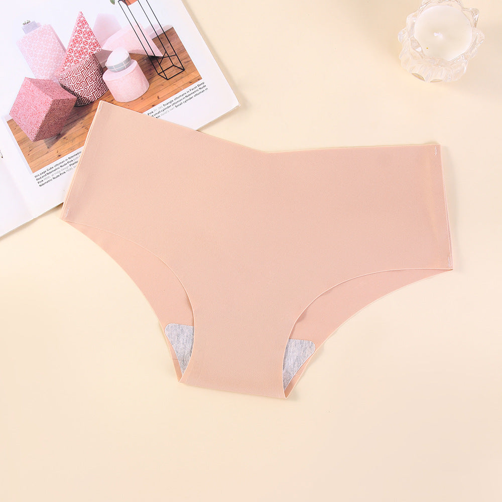 Large Size Seamless Underwear Women's Ice Silk New European And American Version Nylon Yoga Women's Briefs