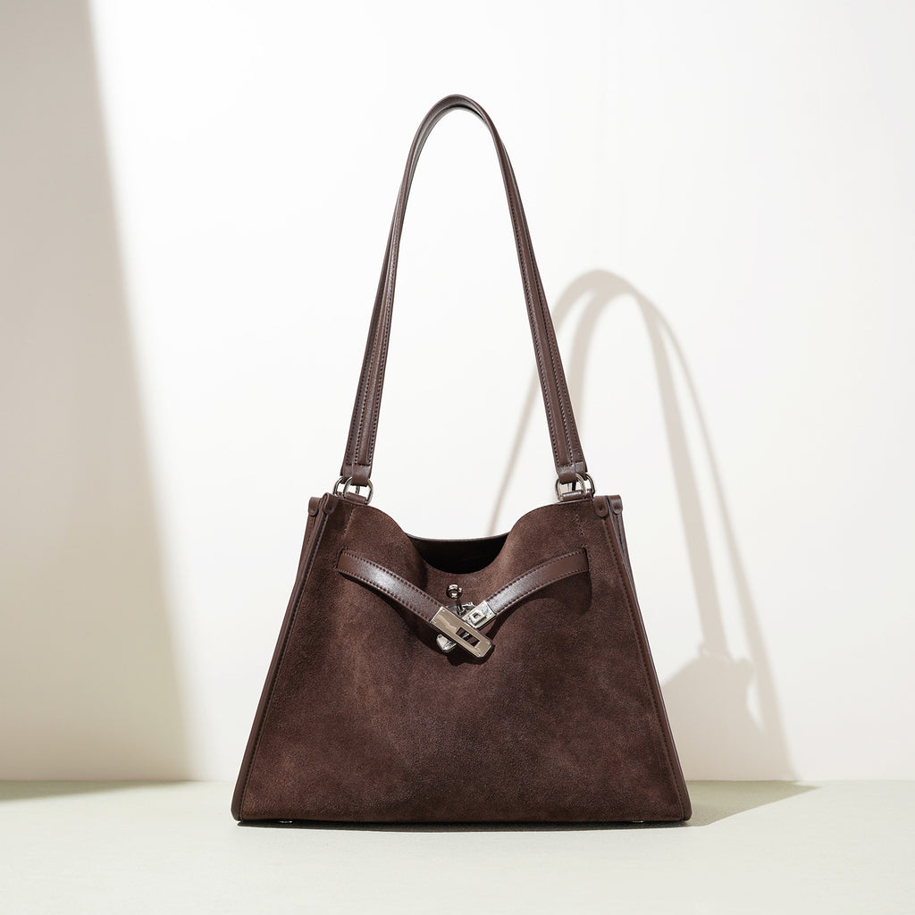 Frosted Kelly Bag - Large Capacity High-end All-match Commuter Retro Underarm Bag Autumn Winter 2025