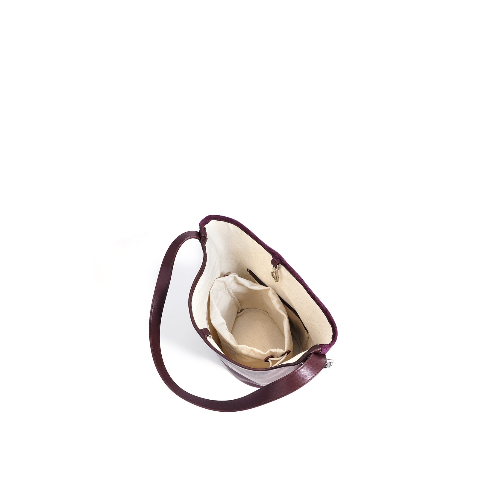 Frosted Cowhide Bucket Bag - Exquisite Simple Retro Crossbody Autumn Winter 2025