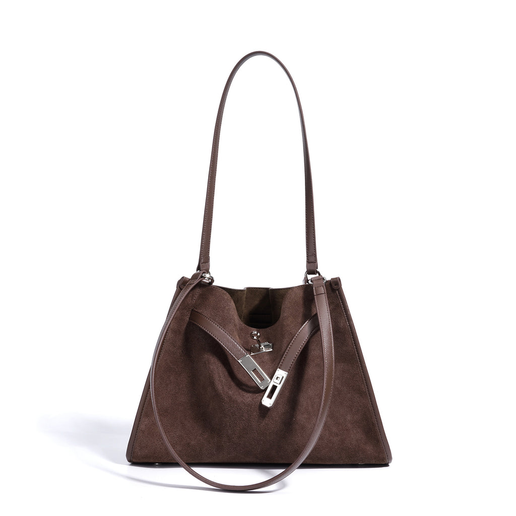 Frosted Kelly Bag - Large Capacity High-end All-match Commuter Retro Underarm Bag Autumn Winter 2025