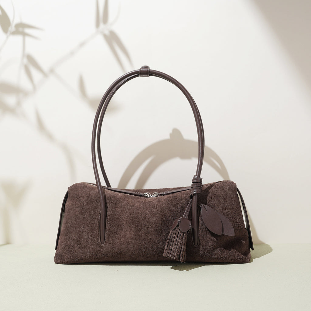 Frosted Leather Bag - Niche Texture Simple Shoulder Underarm Tote Autumn Winter 2025