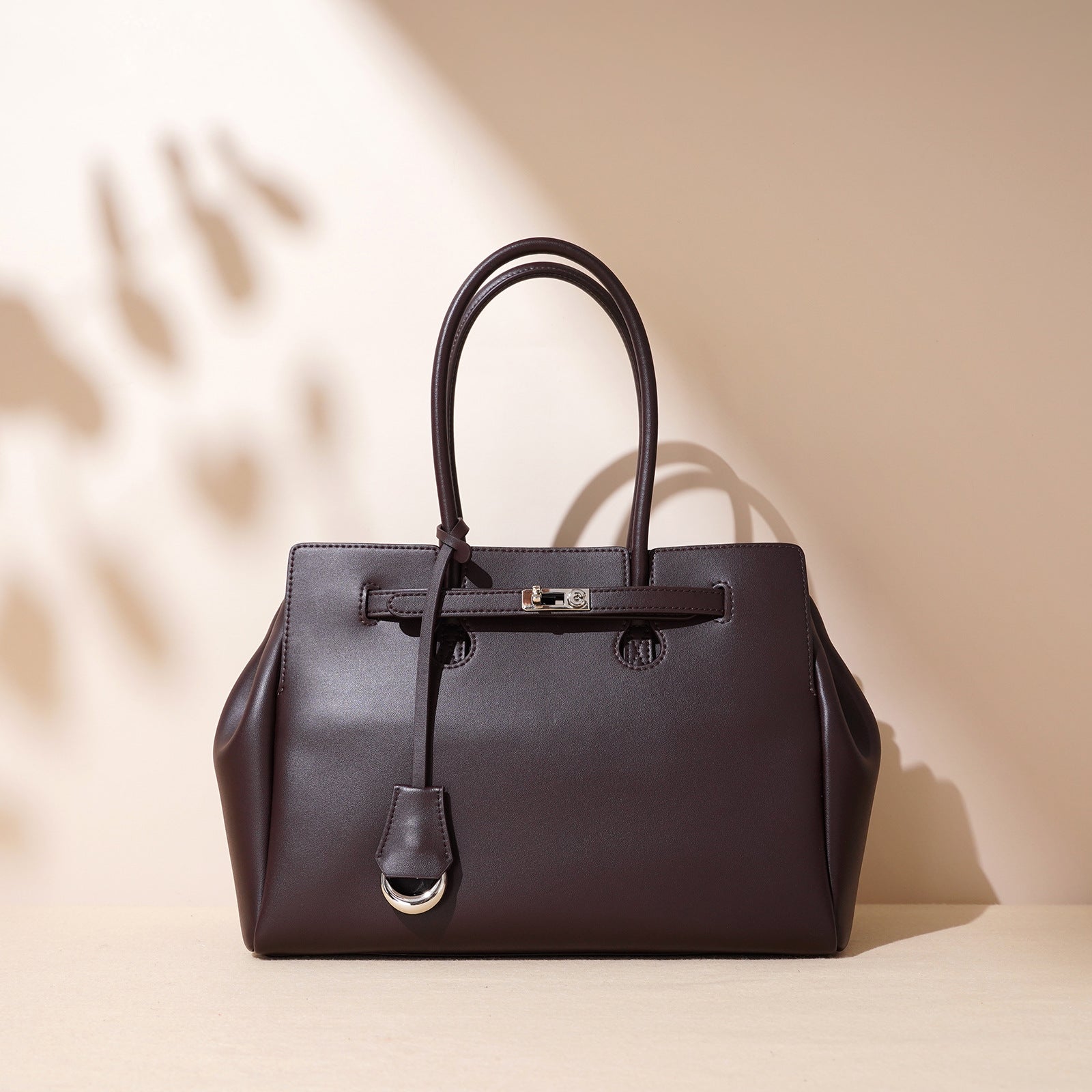 Leather Tote Briefcase - Large Capacity Commuter All-match Niche Bag 2025