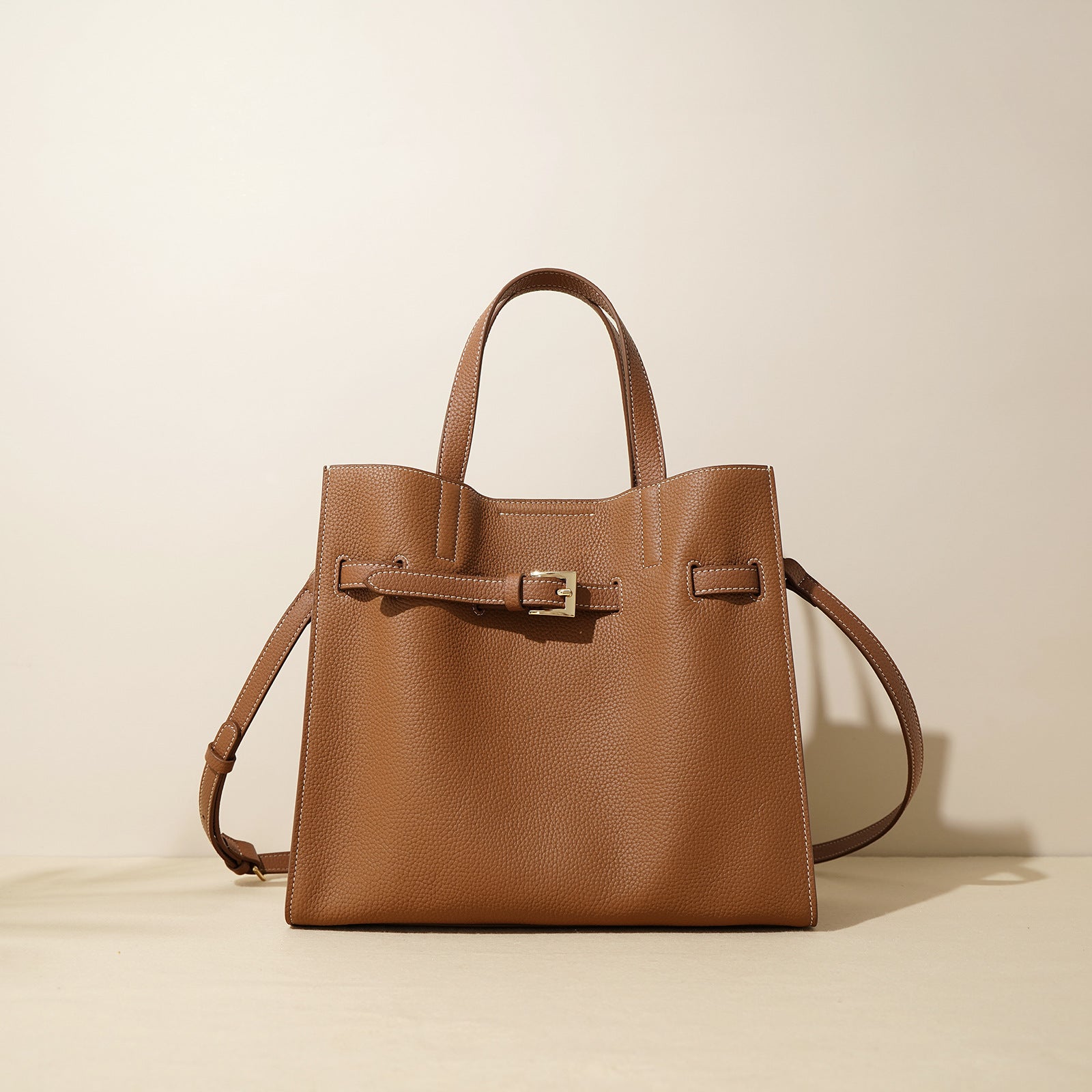 Top Layer Cowhide Tote Bag - High-end Portable Large Capacity Crossbody 2025
