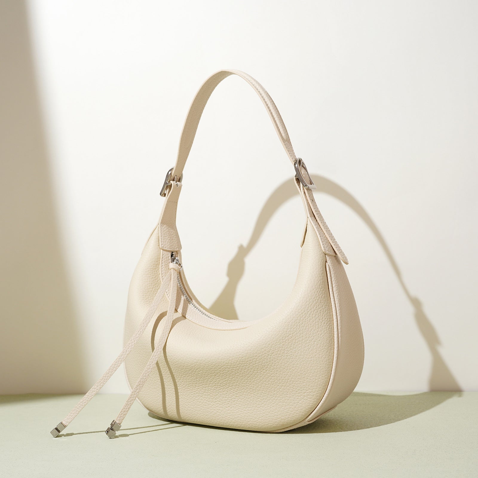 Half Moon Bag - Fashion Simple Niche Design Leather Crossbody Shoulder 2025