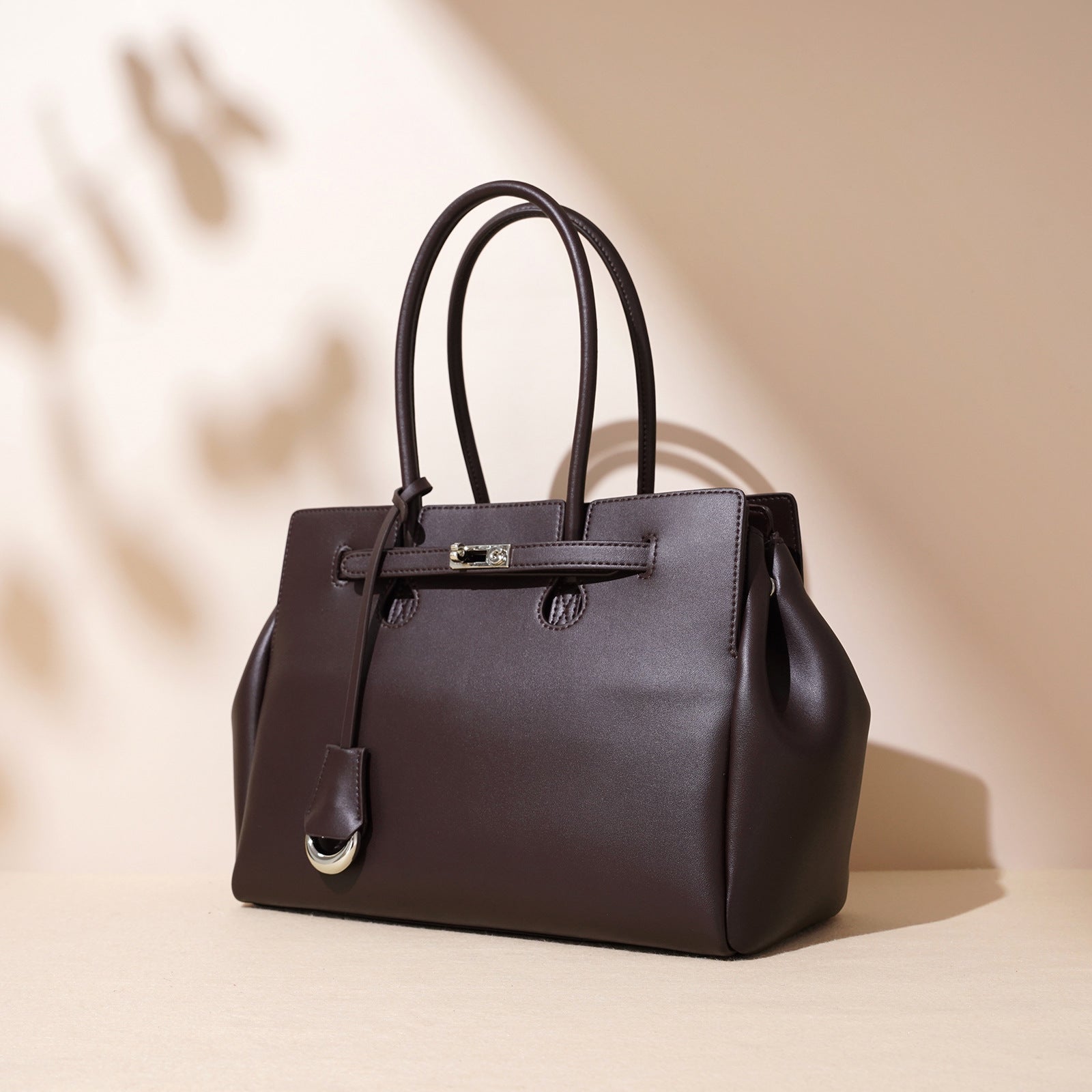 Leather Tote Briefcase - Large Capacity Commuter All-match Niche Bag 2025