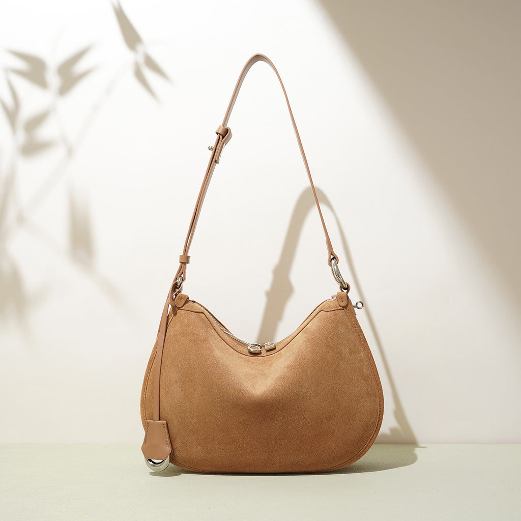 Frosted Leather Crescent Bag - High-end Classic Fashion Retro Crossbody 2025