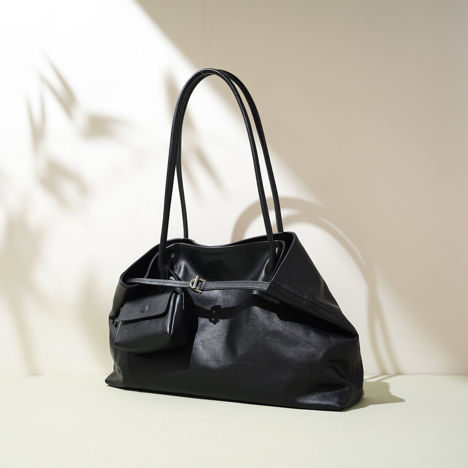 Fashionable Leather Shoulder Bag - Niche Design Large Capacity Casual Tote 2025