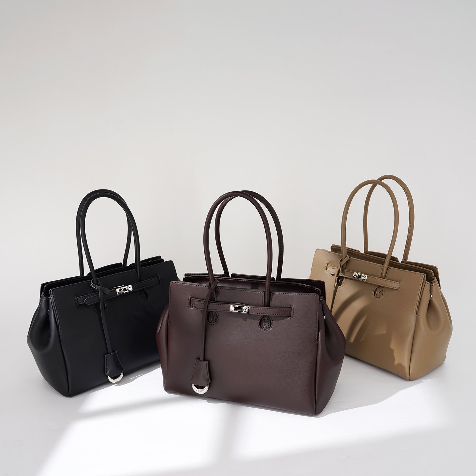 Leather Tote Briefcase - Large Capacity Commuter All-match Niche Bag 2025