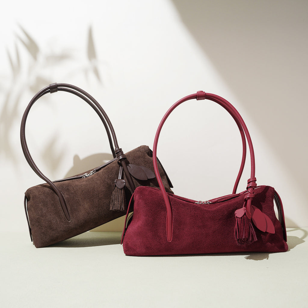 Frosted Leather Bag - Niche Texture Simple Shoulder Underarm Tote Autumn Winter 2025