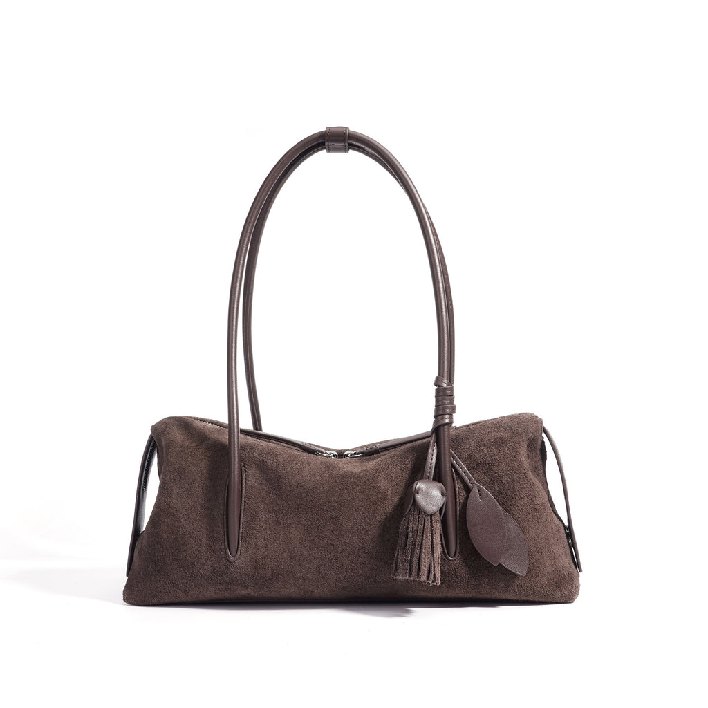 Frosted Leather Bag - Niche Texture Simple Shoulder Underarm Tote Autumn Winter 2025