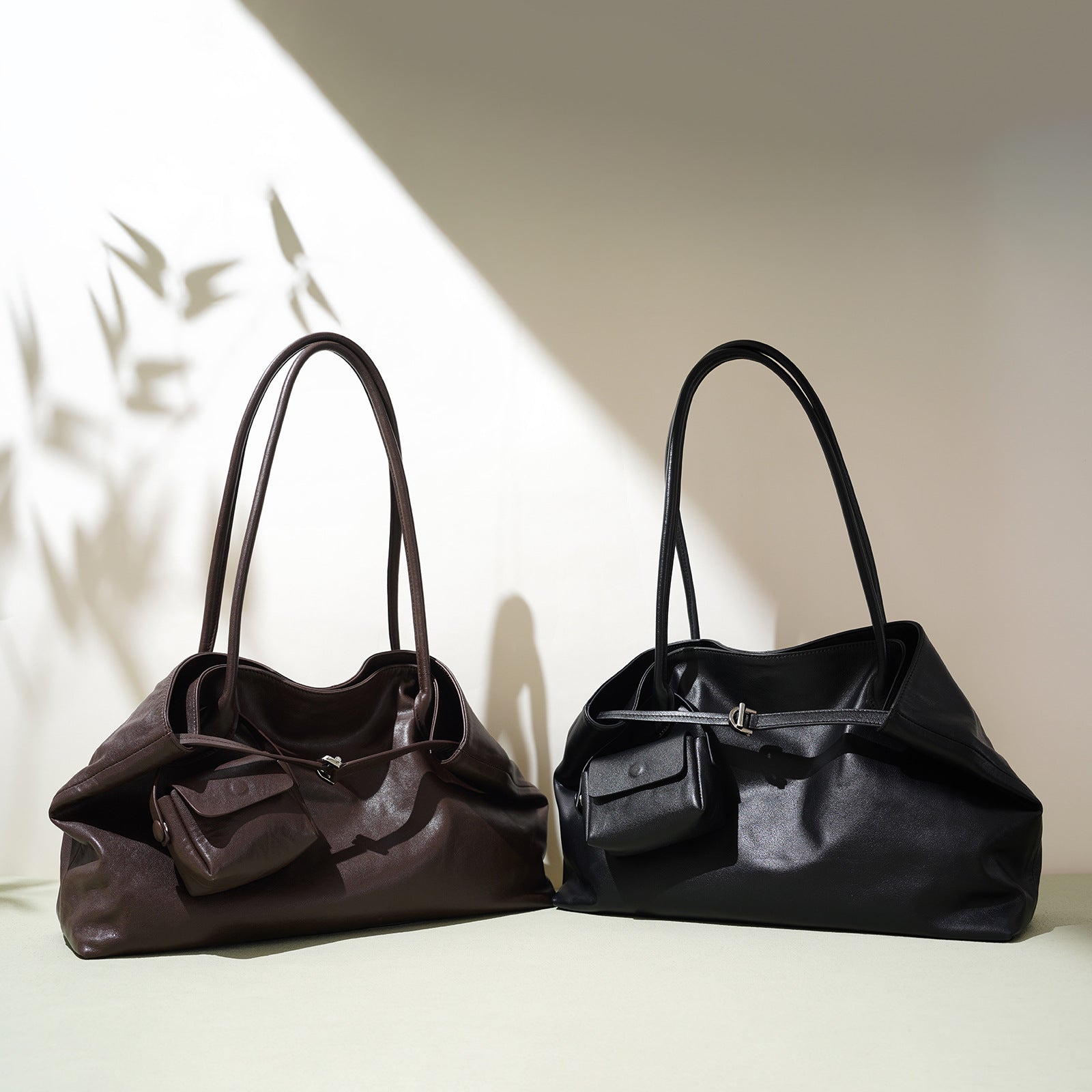 Fashionable Leather Shoulder Bag - Niche Design Large Capacity Casual Tote 2025