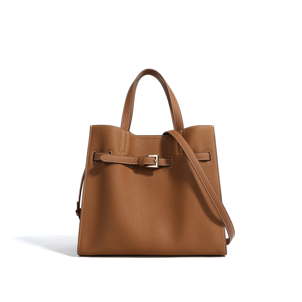 Top Layer Cowhide Tote Bag - High-end Portable Large Capacity Crossbody 2025