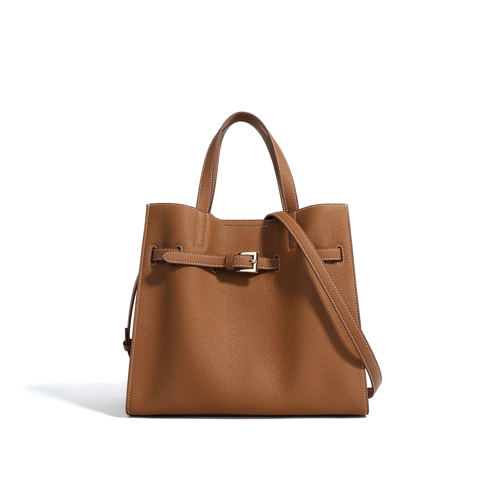 Top Layer Cowhide Tote Bag - High-end Portable Large Capacity Crossbody 2025