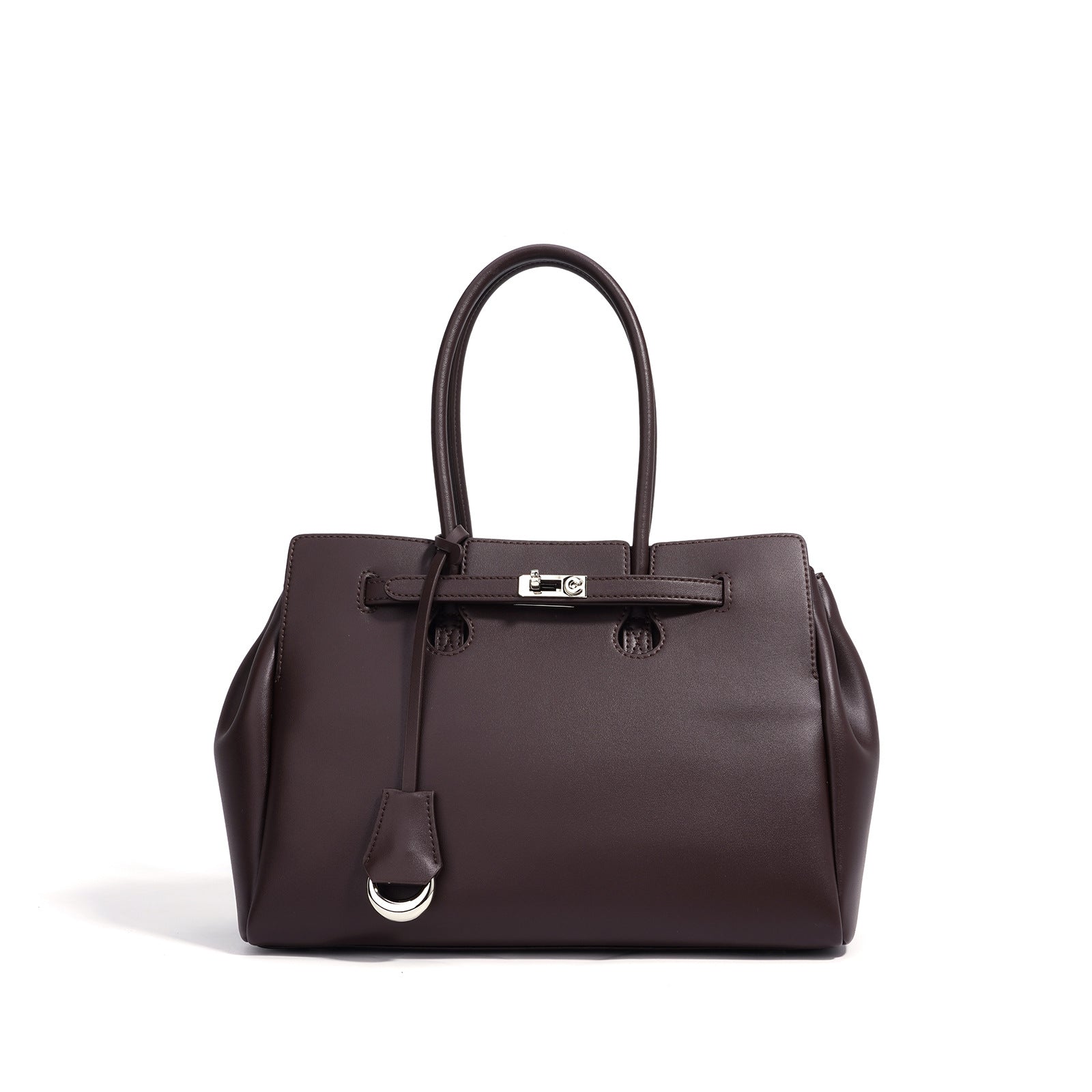 Leather Tote Briefcase - Large Capacity Commuter All-match Niche Bag 2025