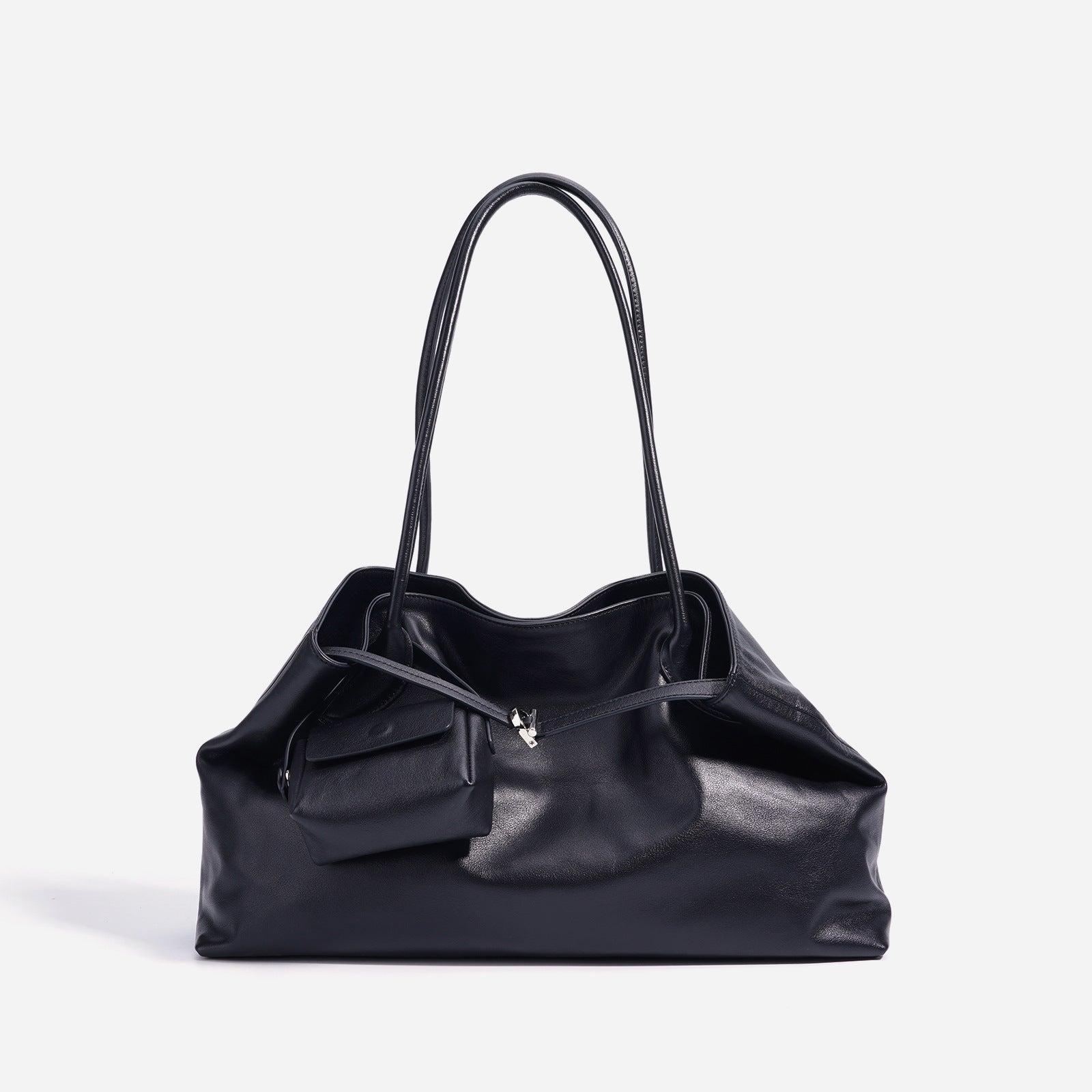 Fashionable Leather Shoulder Bag - Niche Design Large Capacity Casual Tote 2025