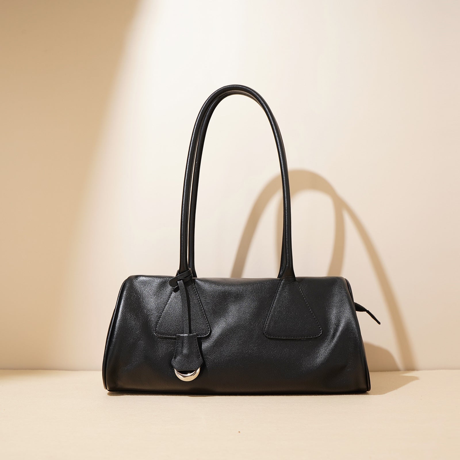 Retro Bagel Bag - High-end Triangle Bowling Crossbody Shoulder Bag 2025