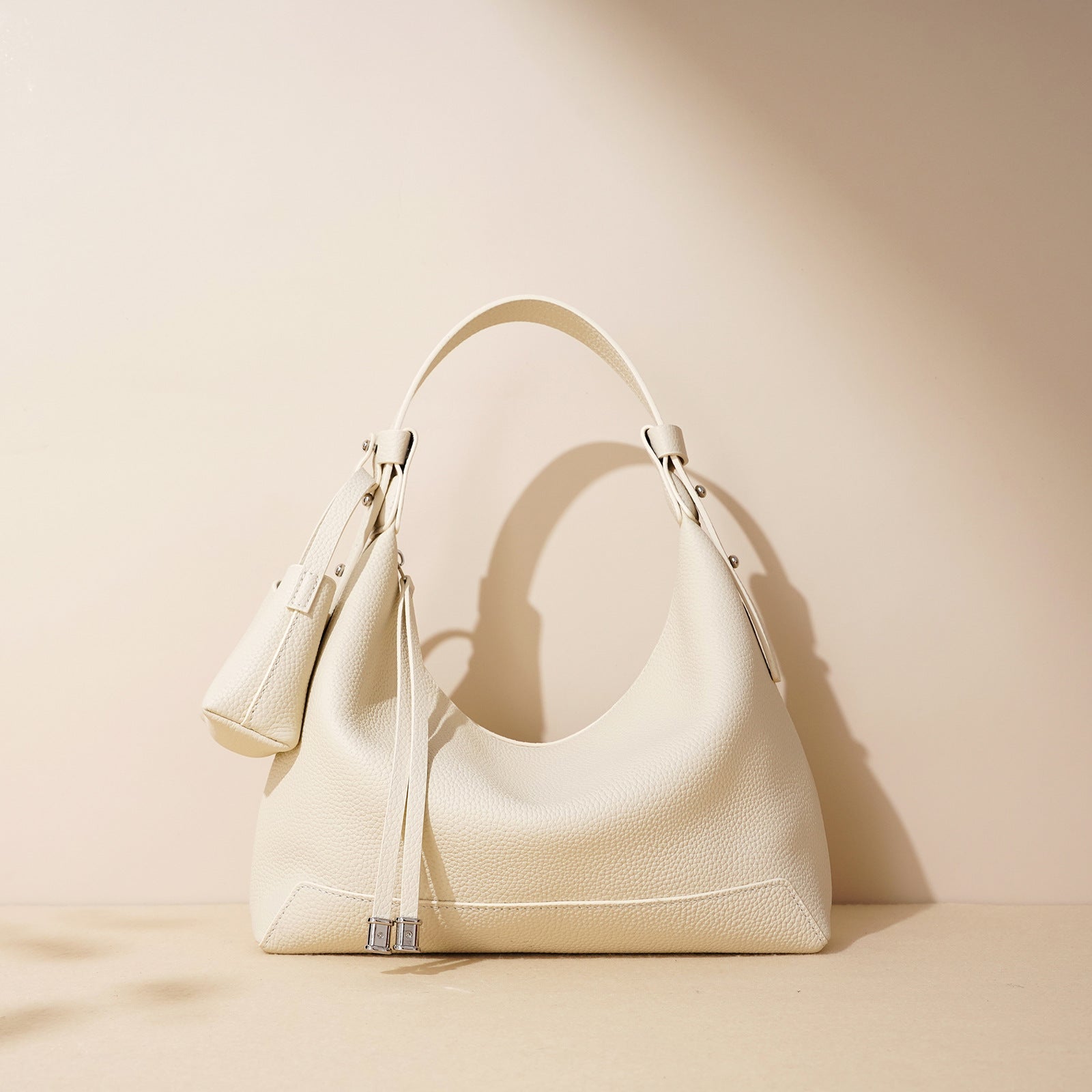 Lunch Box Bag - Niche Baguette Genuine Leather Shoulder Crossbody 2025