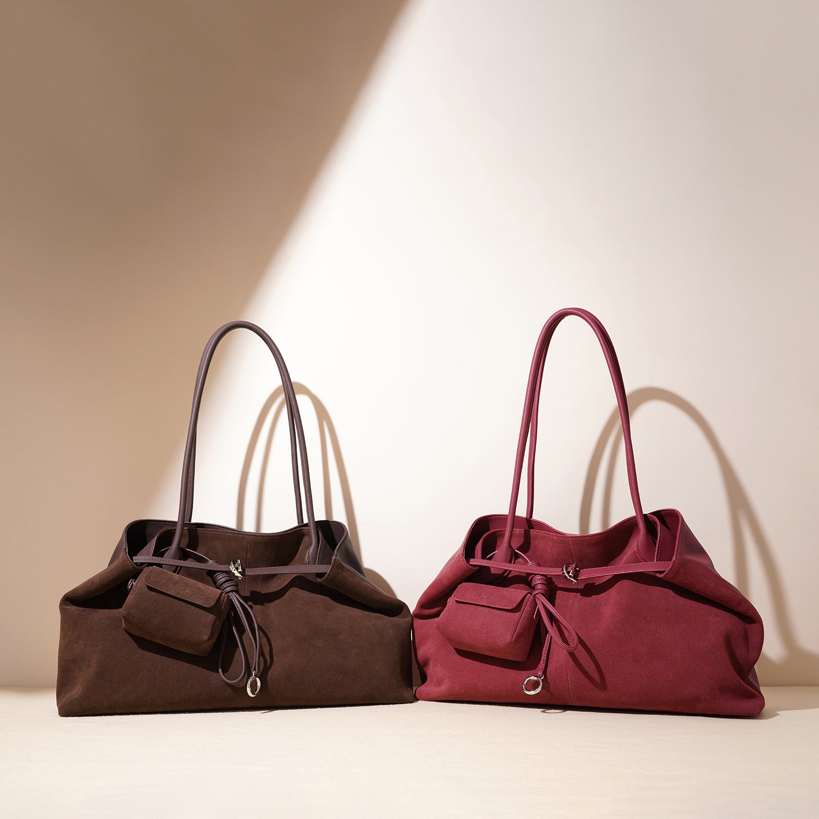 Leather Tote Bag - Large Capacity Shoulder Shopping Bag Autumn Winter